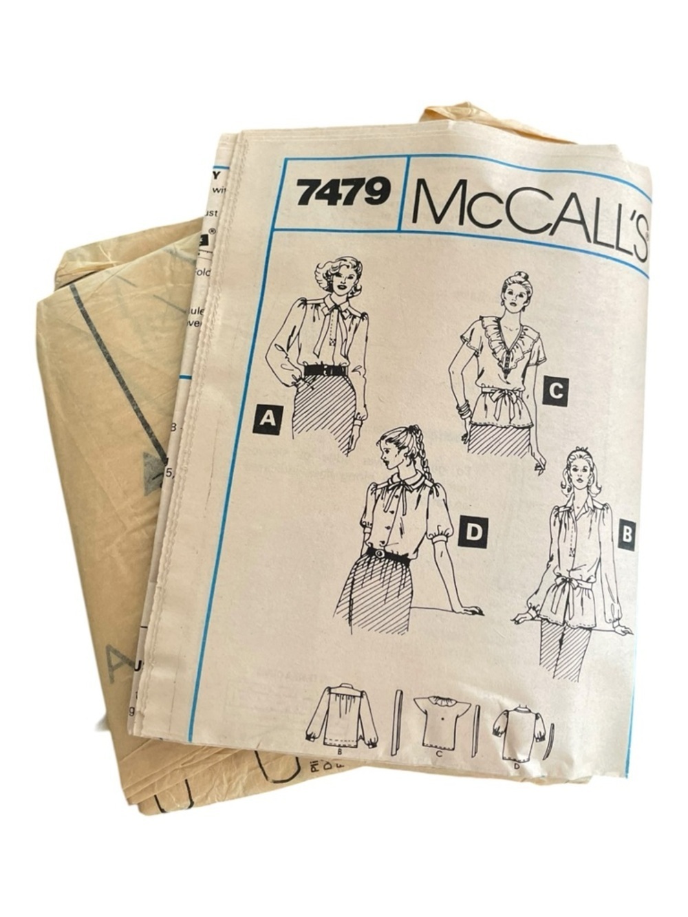Five Vintage McCall's & Butterick Sewing Patterns Women’s Classic Blouses. - Picture 7 of 15